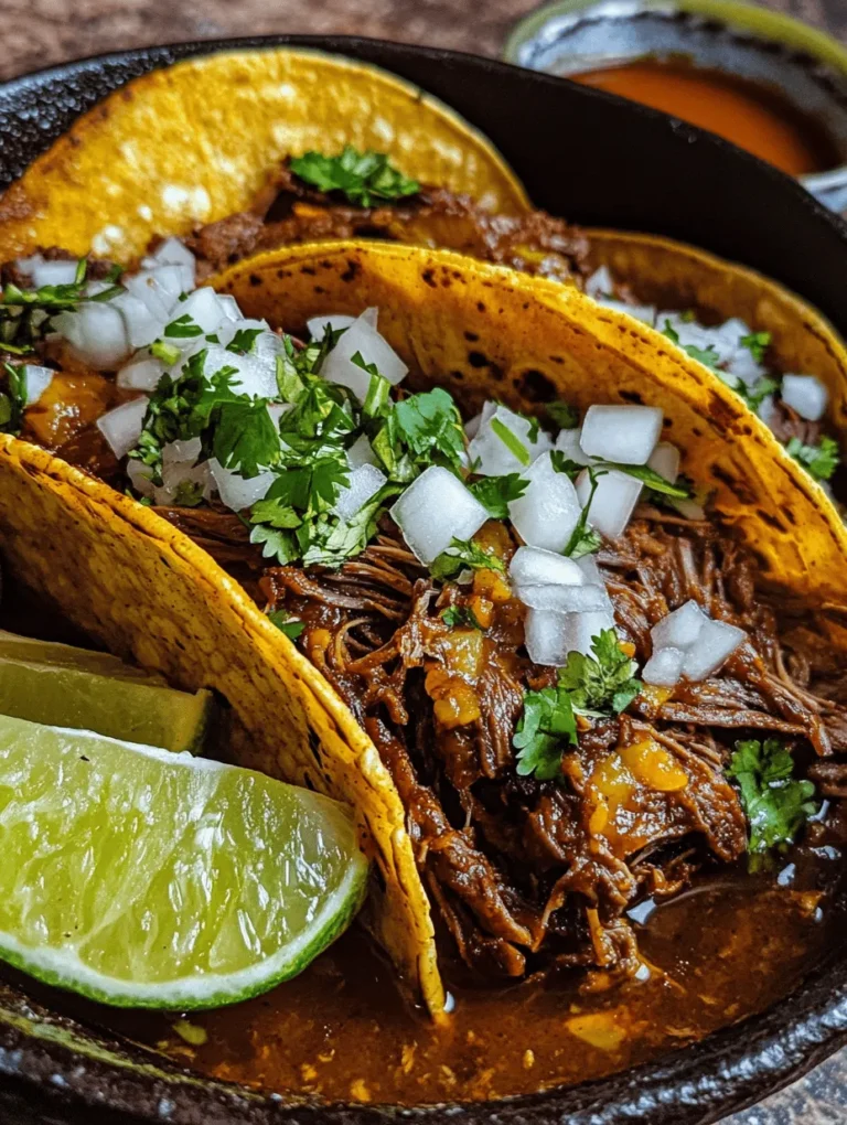 Birria tacos have taken the culinary world by storm, beloved for their rich flavors and satisfying textures. Originating from the Mexican state of Jalisco, this dish is a perfect fusion of tender, savory beef and vibrant toppings, all wrapped in soft corn tortillas. The popularity of birria tacos has surged in recent years, becoming a staple not only in Mexican households but also in street food scenes worldwide. Whether enjoyed at festive gatherings or as a comforting meal at home, birria tacos are a celebration of flavor that brings people together.