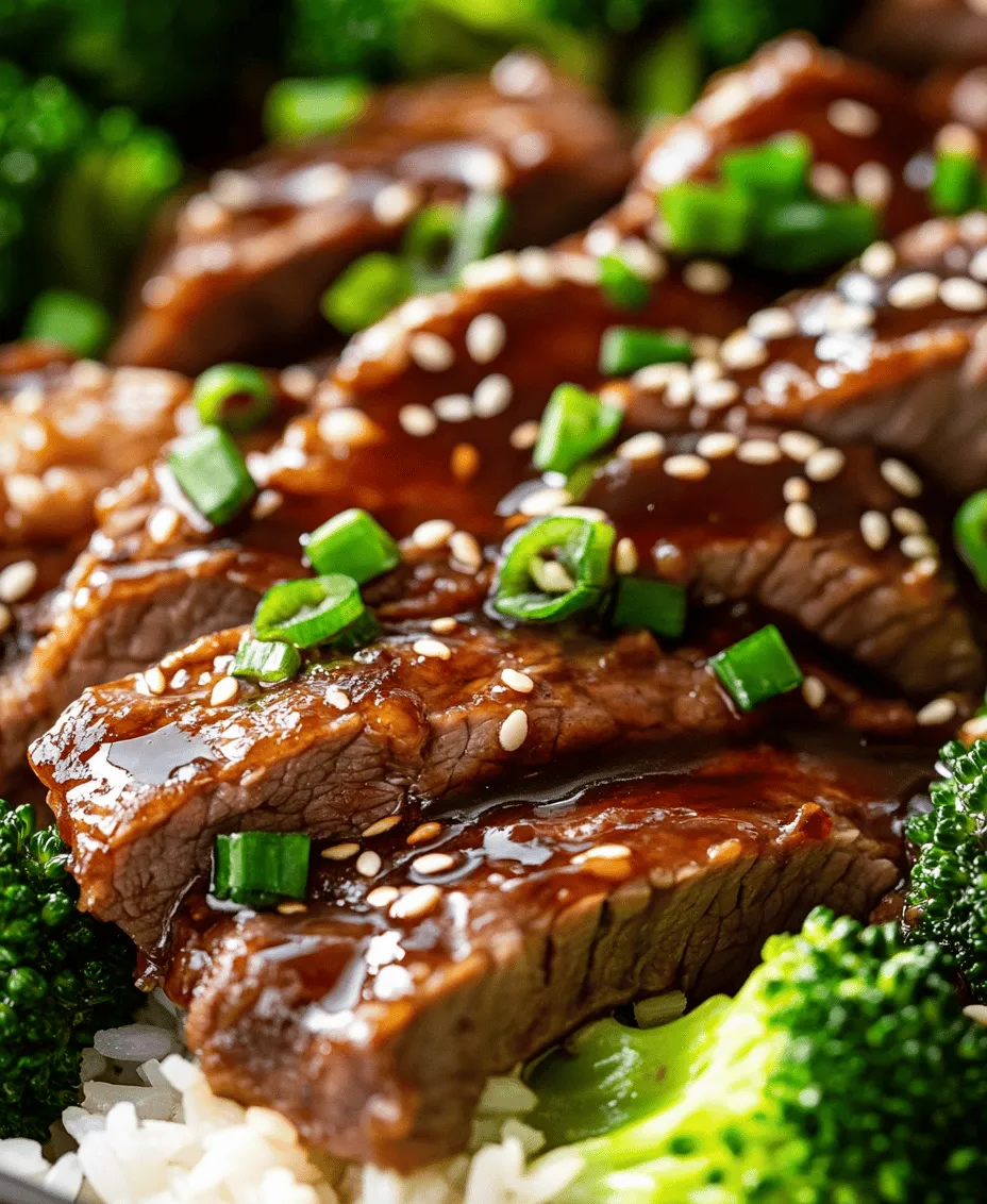 To master the art of cooking Savory Chinese Beef and Broccoli, it's essential to understand the ingredients that make up this flavorful dish. Each component plays a vital role in creating the vibrant taste and texture that make it so enjoyable.