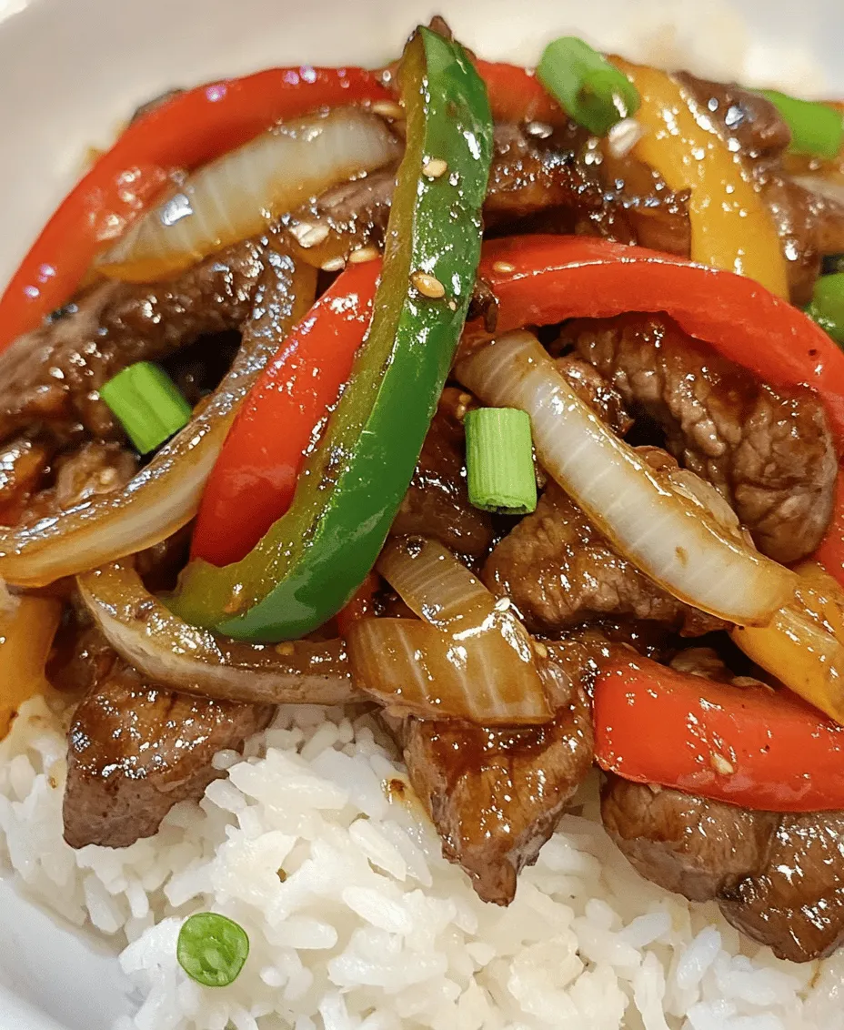 Sizzling Pepper Steak with Onions is not just a dish; it’s an experience that combines the rich flavors of tender steak and vibrant vegetables, all brought together in a quick and delicious stir-fry. Perfect for busy weeknights or a delightful weekend dinner, this recipe showcases how simple ingredients can create a meal that’s both comforting and impressive. The sizzling sound, the colorful presentation, and the mouthwatering aroma all contribute to making this dish a favorite in many households.