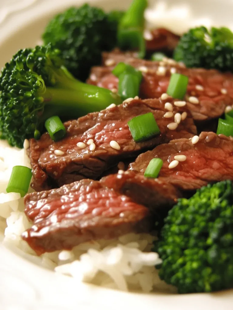 Chinese Beef and Broccoli Delight is a beloved dish that exemplifies the art of Chinese stir-frying. It features tender, juicy beef paired with crisp, vibrant broccoli, all enveloped in a savory, umami-rich sauce. This dish is not just a staple in Chinese restaurants; it has also become a favorite in homes around the world, thanks to its quick preparation and balanced flavors.