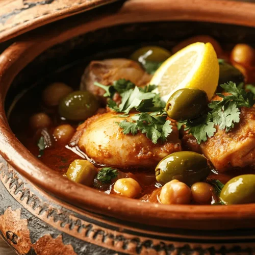 Dive into the heart of Moroccan cuisine with this rich and flavorful Chicken Tagine recipe. Known for its vibrant flavors and aromatic spices, Moroccan cooking is a celebration of texture and taste, and nothing embodies this better than a traditional tagine. This particular dish features succulent chicken thighs cooked with green olives and zesty lemons, resulting in a mouthwatering experience that is both comforting and exotic. Whether you are preparing a family dinner or looking to impress guests at a special occasion, this Moroccan Chicken Tagine is sure to be a hit.