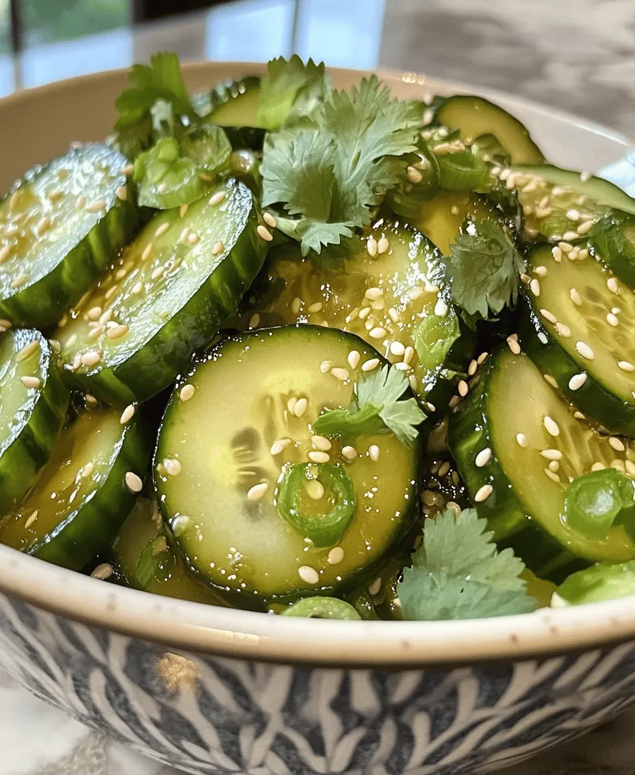 Asian cuisine is celebrated worldwide for its vibrant flavors, aromatic spices, and emphasis on fresh ingredients. Its dishes often embody a harmonious balance of taste and nutrition, making them a favorite among food enthusiasts. One such dish that perfectly captures the essence of Asian cooking is the Easy Asian Cucumber Salad. This refreshing salad is not only a delightful addition to any meal but also an ideal choice for warm weather, offering a crisp and cooling effect that rejuvenates the palate.