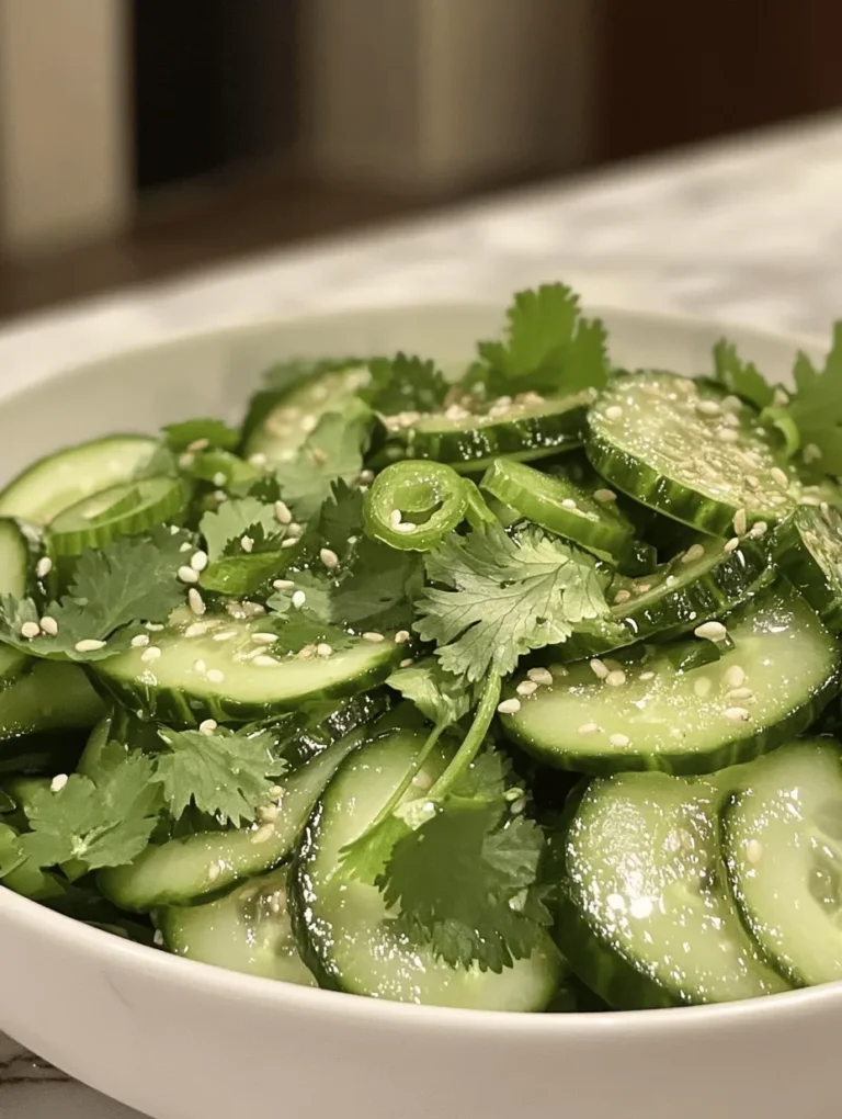Asian cuisine is celebrated worldwide for its vibrant flavors, aromatic spices, and emphasis on fresh ingredients. Its dishes often embody a harmonious balance of taste and nutrition, making them a favorite among food enthusiasts. One such dish that perfectly captures the essence of Asian cooking is the Easy Asian Cucumber Salad. This refreshing salad is not only a delightful addition to any meal but also an ideal choice for warm weather, offering a crisp and cooling effect that rejuvenates the palate.