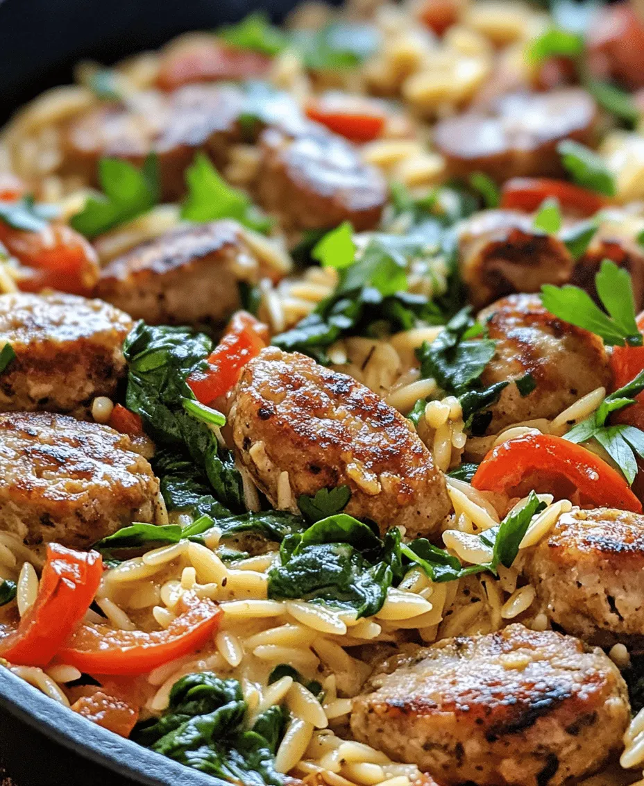 In the realm of comfort food, few dishes can rival the delightful harmony of a creamy chicken sausage orzo skillet. This one-pan meal not only promises a burst of flavors with every bite but also offers a symphony of textures that will tantalize your taste buds. Combining the savory goodness of chicken sausage with the tender chew of orzo pasta, and vibrant, fresh vegetables, this dish is the epitome of a satisfying dinner that can be whipped up in no time.