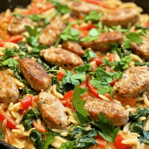 In the realm of comfort food, few dishes can rival the delightful harmony of a creamy chicken sausage orzo skillet. This one-pan meal not only promises a burst of flavors with every bite but also offers a symphony of textures that will tantalize your taste buds. Combining the savory goodness of chicken sausage with the tender chew of orzo pasta, and vibrant, fresh vegetables, this dish is the epitome of a satisfying dinner that can be whipped up in no time.