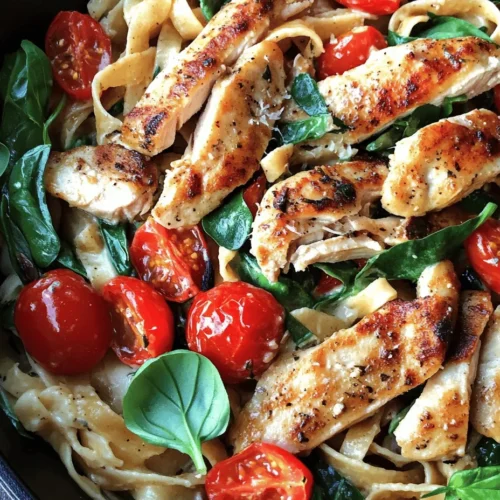 Tuscan Chicken Pasta Delight is a mouthwatering dish that brings the essence of Italy right to your dining table. Inspired by the rustic and rich flavors of Tuscan cuisine, this creamy pasta dish combines tender chicken, vibrant vegetables, and a luscious sauce that is sure to satisfy your palate. The melding of fresh ingredients and traditional cooking techniques creates a culinary experience that is both comforting and sophisticated, making it a perfect choice for a weeknight dinner or a special occasion.