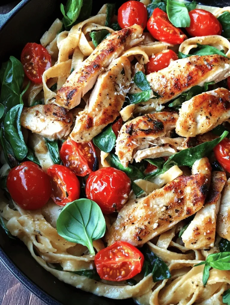 Tuscan Chicken Pasta Delight is a mouthwatering dish that brings the essence of Italy right to your dining table. Inspired by the rustic and rich flavors of Tuscan cuisine, this creamy pasta dish combines tender chicken, vibrant vegetables, and a luscious sauce that is sure to satisfy your palate. The melding of fresh ingredients and traditional cooking techniques creates a culinary experience that is both comforting and sophisticated, making it a perfect choice for a weeknight dinner or a special occasion.