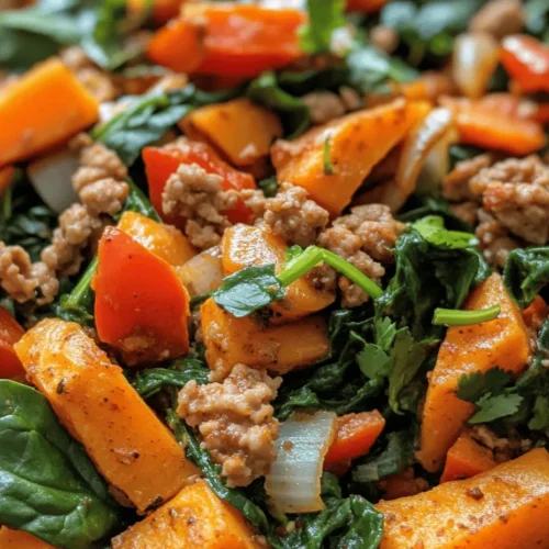 In our fast-paced lives, finding a meal that is both nutritious and easy to prepare can often feel like a daunting task. Enter the Ground Turkey Sweet Potato Skillet, a delightful one-pan dish that seamlessly blends flavor and nutrition without compromising on convenience. This recipe not only caters to those busy weeknights but also ensures that you’re serving up a meal packed with wholesome ingredients.