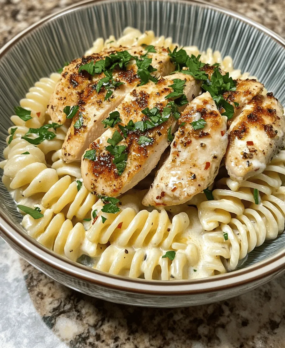 If you’re on the lookout for a comforting, flavorful dish that can be prepared in a pinch, look no further than creamy garlic butter chicken and rotini in Parmesan sauce. This delectable recipe marries tender chicken breasts with rich, garlicky butter sauce, enveloped in a luscious Parmesan cream that clings to spiraled rotini pasta. This dish is a true showstopper, ideal for weeknight dinners or special occasions alike, promising satisfaction and a hearty meal without spending hours in the kitchen.
