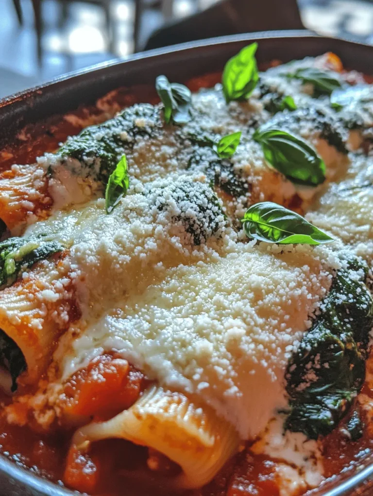 If you're searching for a delicious and satisfying vegetarian dish that the whole family will love, look no further than Easy Spinach and Ricotta Stuffed Shells. This classic Italian-inspired recipe features large pasta shells filled with a creamy mixture of spinach and ricotta cheese, all smothered in a savory marinara sauce and topped with melted cheese. Perfect for weeknight dinners, special gatherings, or any occasion that calls for a comforting meal, this dish is not only easy to prepare but also incredibly versatile.