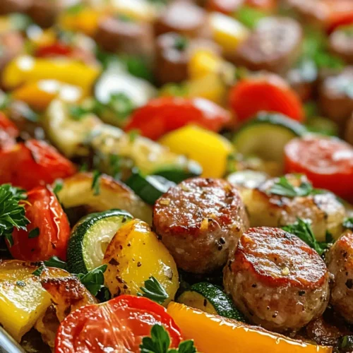 In the fast-paced world we live in, finding meals that are both delicious and easy to prepare can feel like a daunting task. Enter the sheet pan meal: a culinary lifesaver for busy weeknights. With minimal prep and cleanup, sheet pan recipes are designed to simplify the cooking process while delivering fantastic flavors. One standout option that checks all the boxes is the Sizzling Sheet Pan Sausage & Veggie Fiesta. This vibrant dish marries the savory goodness of Italian sausage with a colorful medley of vegetables, resulting in a meal that is not only satisfying but also visually appealing.