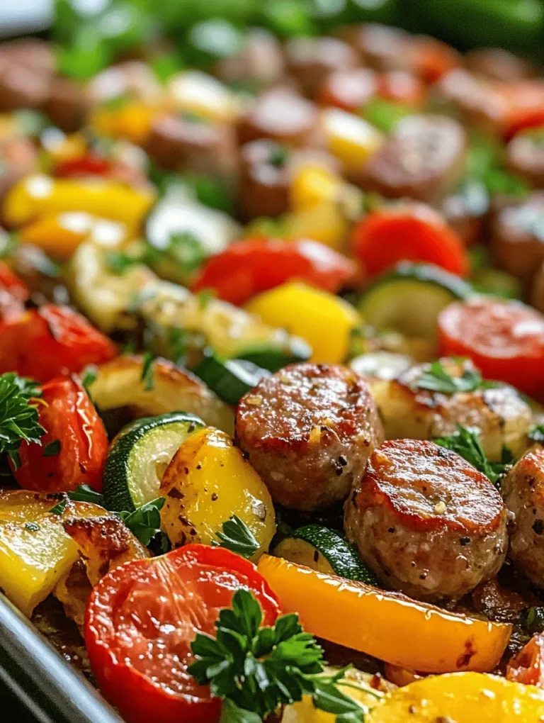 In the fast-paced world we live in, finding meals that are both delicious and easy to prepare can feel like a daunting task. Enter the sheet pan meal: a culinary lifesaver for busy weeknights. With minimal prep and cleanup, sheet pan recipes are designed to simplify the cooking process while delivering fantastic flavors. One standout option that checks all the boxes is the Sizzling Sheet Pan Sausage & Veggie Fiesta. This vibrant dish marries the savory goodness of Italian sausage with a colorful medley of vegetables, resulting in a meal that is not only satisfying but also visually appealing.