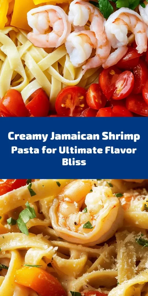 Dive into the tropical flavors of Jamaica with this creamy shrimp pasta recipe! In just 30 minutes, you can whip up a delightful dish featuring perfectly sautéed shrimp, vibrant bell peppers, and a rich coconut cream sauce. Tossed with fettuccine or linguine and cherry tomatoes, this meal bursts with flavor from thyme and allspice. Garnish with fresh parsley and optional Parmesan for the perfect touch. Perfect for a quick weeknight dinner or impressing guests!