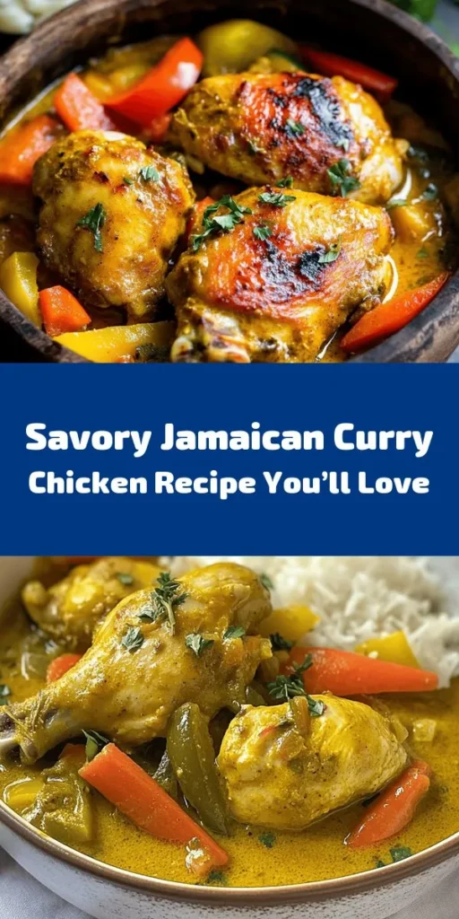 Bring the vibrant flavors of Jamaica to your kitchen with this authentic Jamaican Curry Chicken recipe! Made with tender marinated chicken, aromatic spices like Jamaican curry powder and allspice, and creamy coconut milk, this dish is a delightful blend of heat and flavor. Perfectly simmered with fresh vegetables, it’s ideal for serving over rice or Jamaican rice and peas. Get ready to enjoy a taste of the Caribbean right at home!