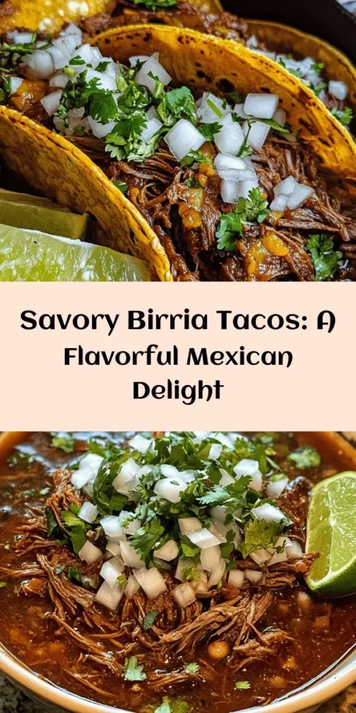 Dive into the flavor of my favorite Birria Tacos! These mouthwatering tacos are filled with tender, shredded beef simmered in a rich, spiced broth. Made with hearty beef chuck and shank, dried guajillo and ancho peppers, and aromatic herbs, every bite is a fiesta of taste. Serve with warm corn tortillas, onion, cilantro, and a side of broth for dipping. Perfect for family gatherings or a cozy evening at home. Savor the deliciousness!