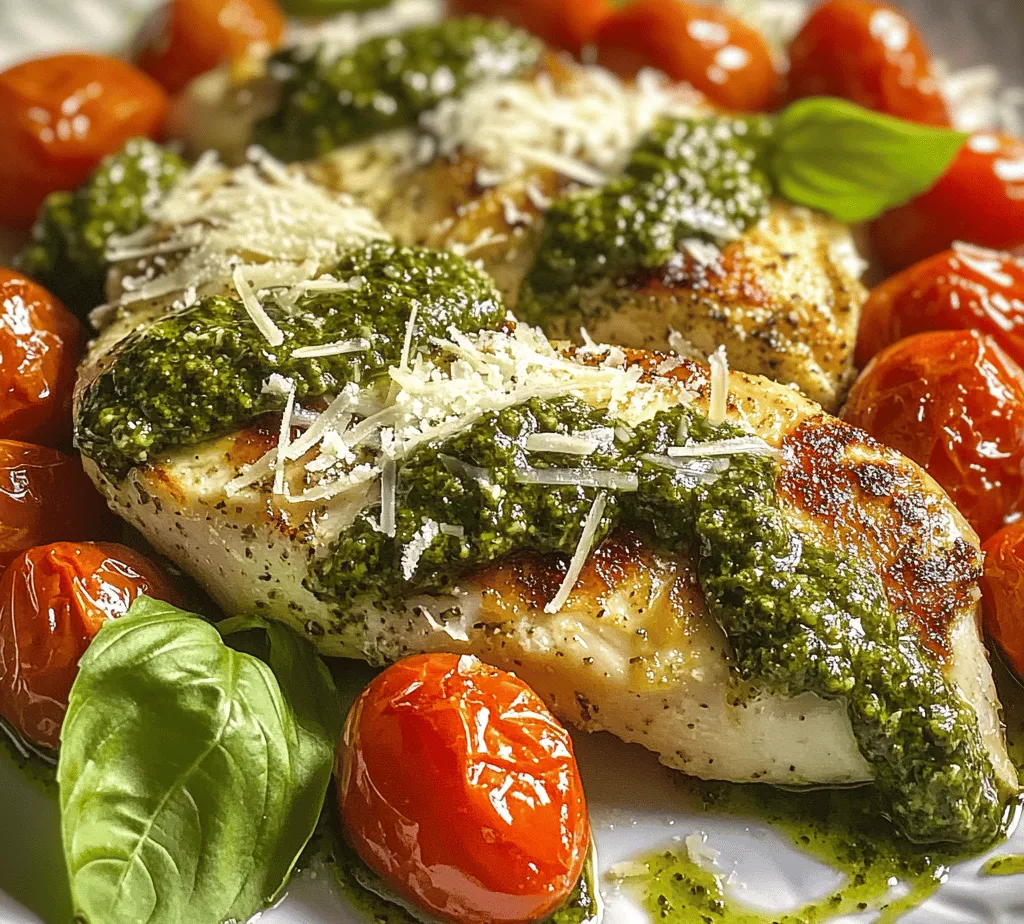 If you're looking for a dish that combines rich flavors, vibrant colors, and an effortless preparation process, look no further than Creamy Pesto Chicken with Roasted Tomatoes. This delightful recipe is perfect for weeknight dinners, special occasions, and everything in between. The creamy, herbaceous pesto sauce envelops tender chicken breasts, while the roasted cherry tomatoes add a burst of sweetness and freshness, creating a balance that is simply irresistible.