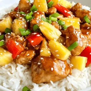 If you’re looking for a dish that perfectly balances sweet and savory flavors while bringing a taste of the tropics to your dining table, look no further than our Tropical Delight: Sweet and Savory Pineapple Chicken. This vibrant recipe is not just a meal; it’s an experience that combines the juicy richness of chicken thighs with the bright, tangy sweetness of pineapple, creating an irresistible harmony of flavors.