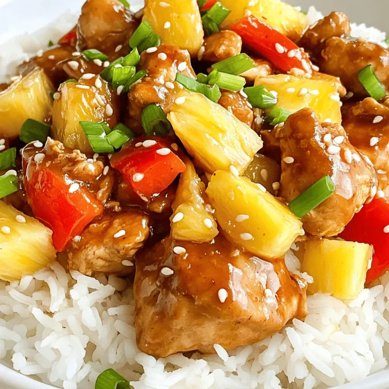 If you’re looking for a dish that perfectly balances sweet and savory flavors while bringing a taste of the tropics to your dining table, look no further than our Tropical Delight: Sweet and Savory Pineapple Chicken. This vibrant recipe is not just a meal; it’s an experience that combines the juicy richness of chicken thighs with the bright, tangy sweetness of pineapple, creating an irresistible harmony of flavors.
