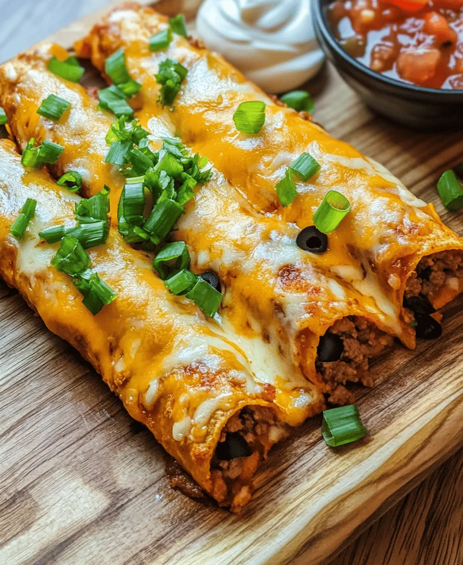 Cheesy Taco Sticks are a delightful fusion of two beloved comfort foods: tacos and cheesy goodness, all wrapped up in a convenient stick form. These treats are not just a snack; they can easily serve as a crowd-pleasing appetizer for parties, game days, or casual family dinners. The combination of seasoned ground meat, melty cheese, and flaky dough creates an irresistible flavor and texture that appeals to both kids and adults alike.