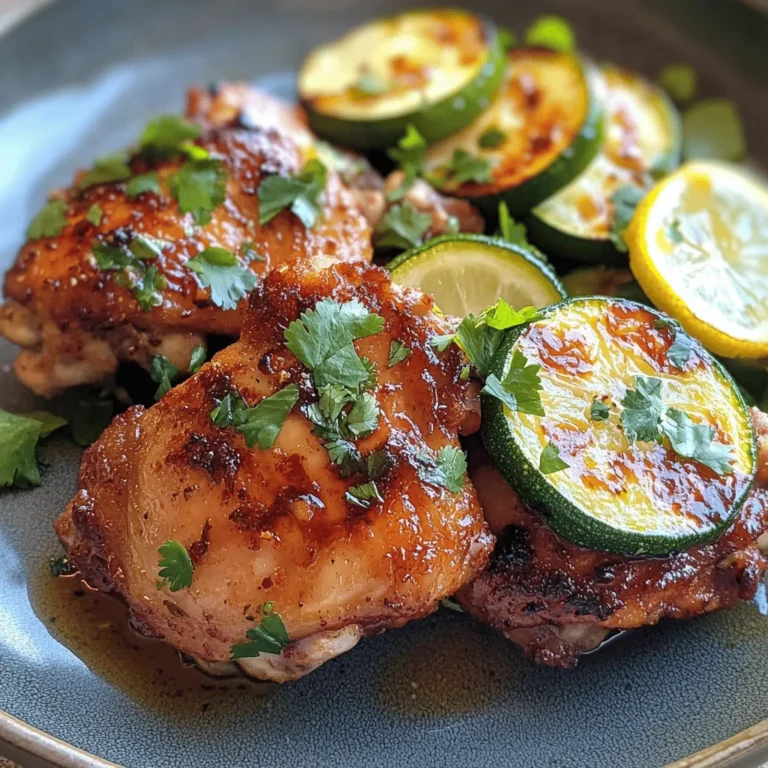 If you're seeking a dish that encapsulates both warmth and zest, look no further than this Flavorful Asado Chicken paired with Zesty Sautéed Lemon Zucchini. This recipe is a celebration of culinary traditions, blending the rich, savory notes of marinated chicken with the bright, refreshing taste of sautéed zucchini. Perfect for any occasion—be it a cozy family dinner or an elegant gathering with friends—this dish is sure to leave a lasting impression.
