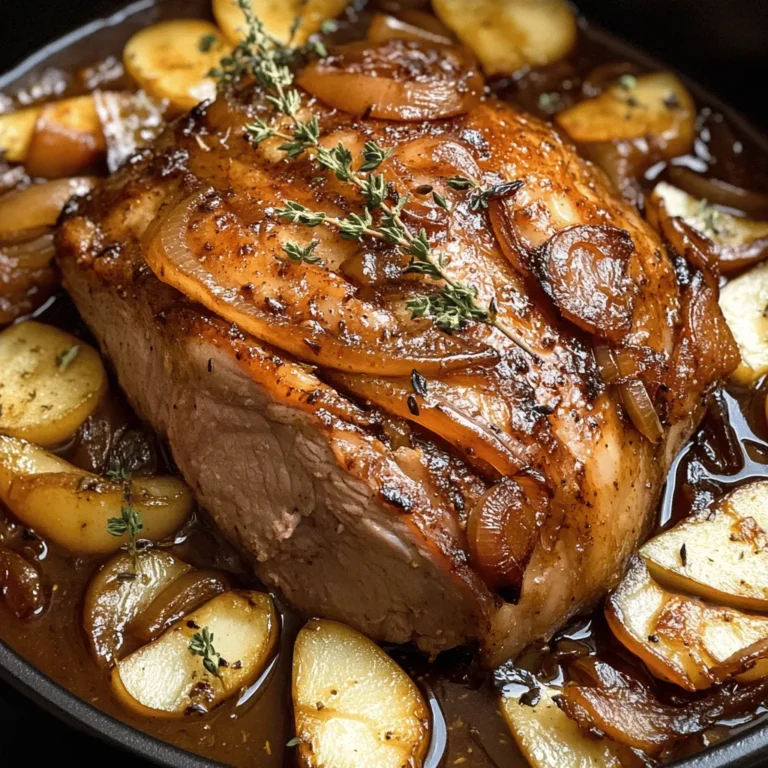 As the leaves begin to change and the air turns crisp, there’s nothing quite like the comforting aroma of a hearty, home-cooked meal wafting through the kitchen. One dish that embodies the warmth of autumn is Apple Cider Braised Pork Shoulder. This succulent recipe marries the rich flavors of tender pork with the sweet and tangy notes of apple cider, creating a dish that feels both rustic and refined. The slow cooking process allows for deep flavor development, transforming the pork shoulder into a melt-in-your-mouth masterpiece that you and your loved ones will crave time and time again.