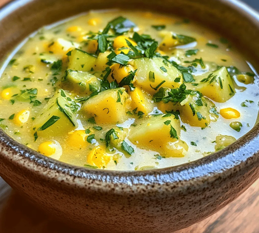 As the days grow longer and warmer, summer invites us to savor the vibrant flavors of the season. Farmers' markets brim with an abundance of fresh produce, offering a cornucopia of colorful fruits and vegetables that inspire countless culinary creations. One such delightful dish that captures the essence of summer is Sweet Summer Corn & Zucchini Chowder. This chowder is not just a meal; it’s a celebration of the season’s bounty, showcasing the sweet, tender kernels of corn and the crisp, refreshing texture of zucchini.
