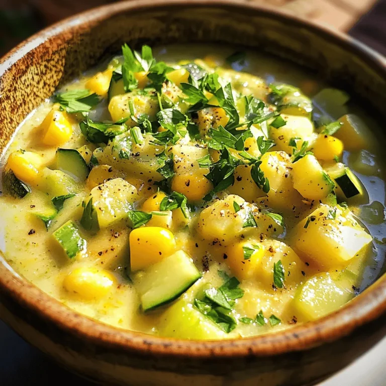 As the days grow longer and warmer, summer invites us to savor the vibrant flavors of the season. Farmers' markets brim with an abundance of fresh produce, offering a cornucopia of colorful fruits and vegetables that inspire countless culinary creations. One such delightful dish that captures the essence of summer is Sweet Summer Corn & Zucchini Chowder. This chowder is not just a meal; it’s a celebration of the season’s bounty, showcasing the sweet, tender kernels of corn and the crisp, refreshing texture of zucchini.