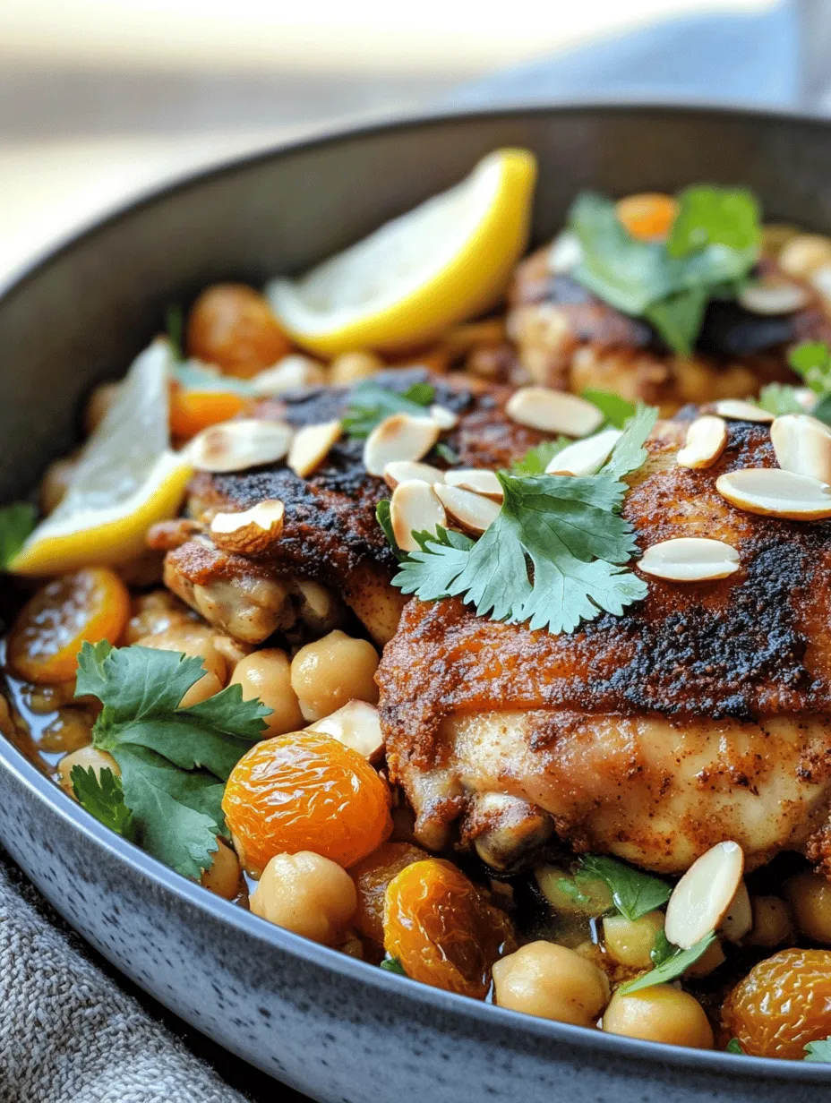 Moroccan cuisine is a vibrant tapestry of flavors, aromas, and colors, celebrated for its unique blend of spices and cooking techniques. This North African culinary tradition is deeply rooted in its history, influenced by a variety of cultures including Berber, Arab, and Mediterranean. One dish that perfectly encapsulates the essence of Moroccan cooking is Moroccan Spiced Chicken. This recipe not only highlights the importance of spices but also showcases the use of complementary ingredients like chickpeas and dried apricots, elevating the dish to new heights of flavor and texture.