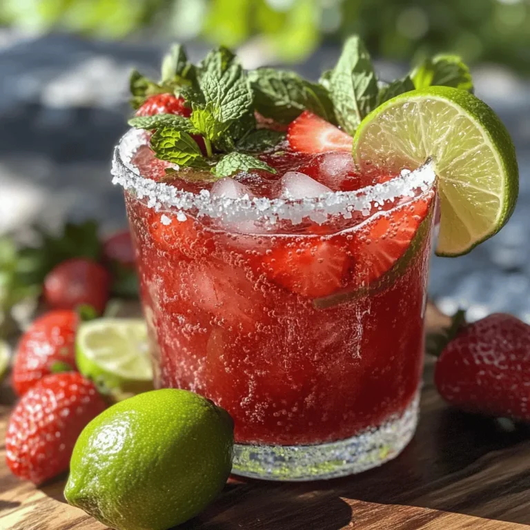 In the world of refreshing beverages, few drinks can rival the delightful combination of strawberries and lime. The Strawberry Lime Mocktail Margarita is a perfect blend of sweet and tangy flavors, making it an ideal choice for gatherings, celebrations, or simply enjoying a warm day at home. This non-alcoholic treat captures the essence of summer in every sip, offering a refreshing alternative to traditional cocktails. Whether you're hosting a summer barbecue, enjoying a family get-together, or just treating yourself to something special, this mocktail is sure to impress.
