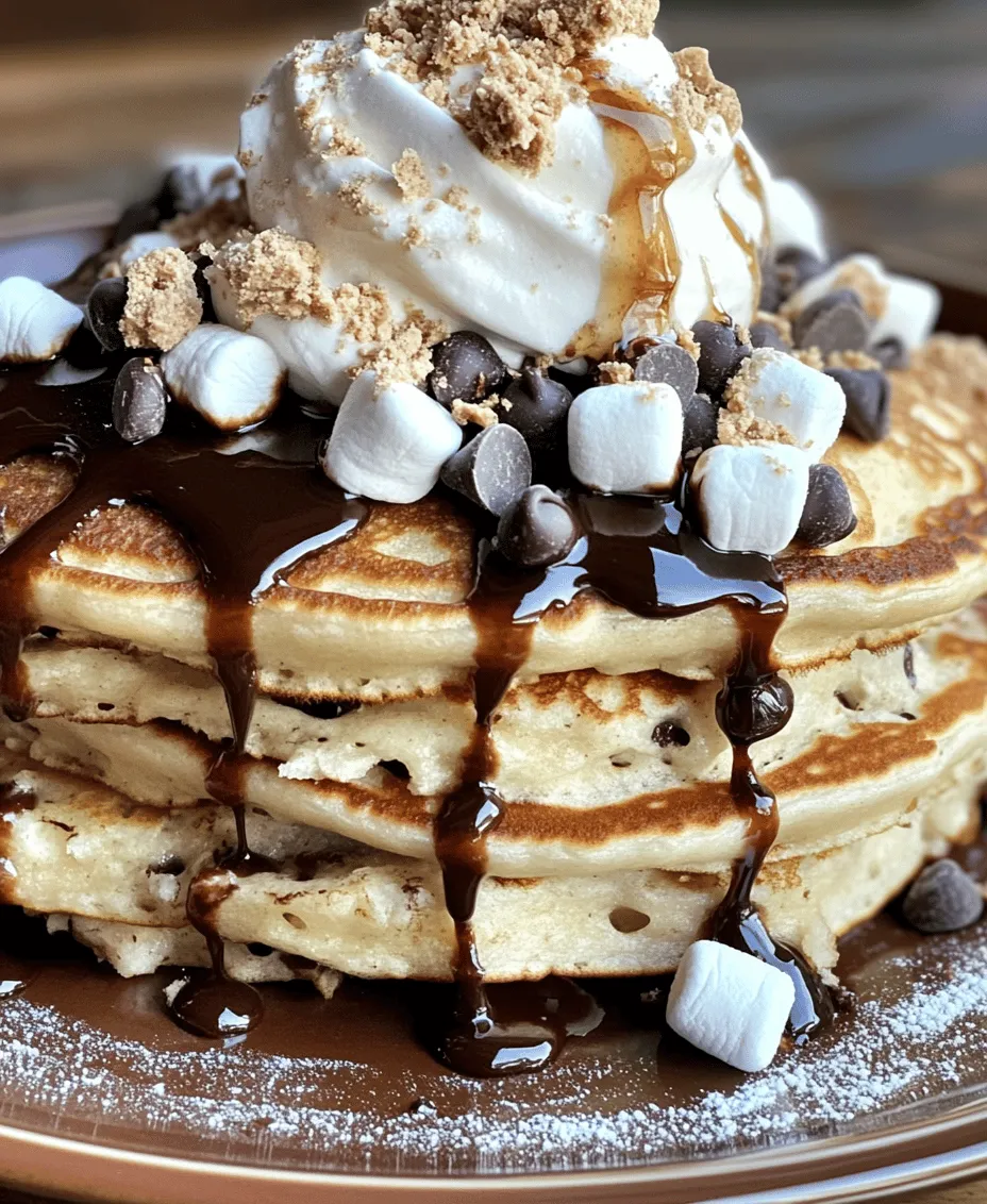 In the world of breakfast treats and indulgent desserts, few combinations evoke nostalgia and joy quite like s’mores. This iconic campfire favorite, traditionally made with toasted marshmallows, melted chocolate, and crunchy graham crackers, has transcended its original setting to inspire a delightful new creation: S’mores Pancakes. Imagine biting into a stack of fluffy pancakes that capture the essence of a classic s’mores experience, with gooey marshmallows, rich chocolate, and the satisfying crunch of graham crackers all harmoniously intertwined.