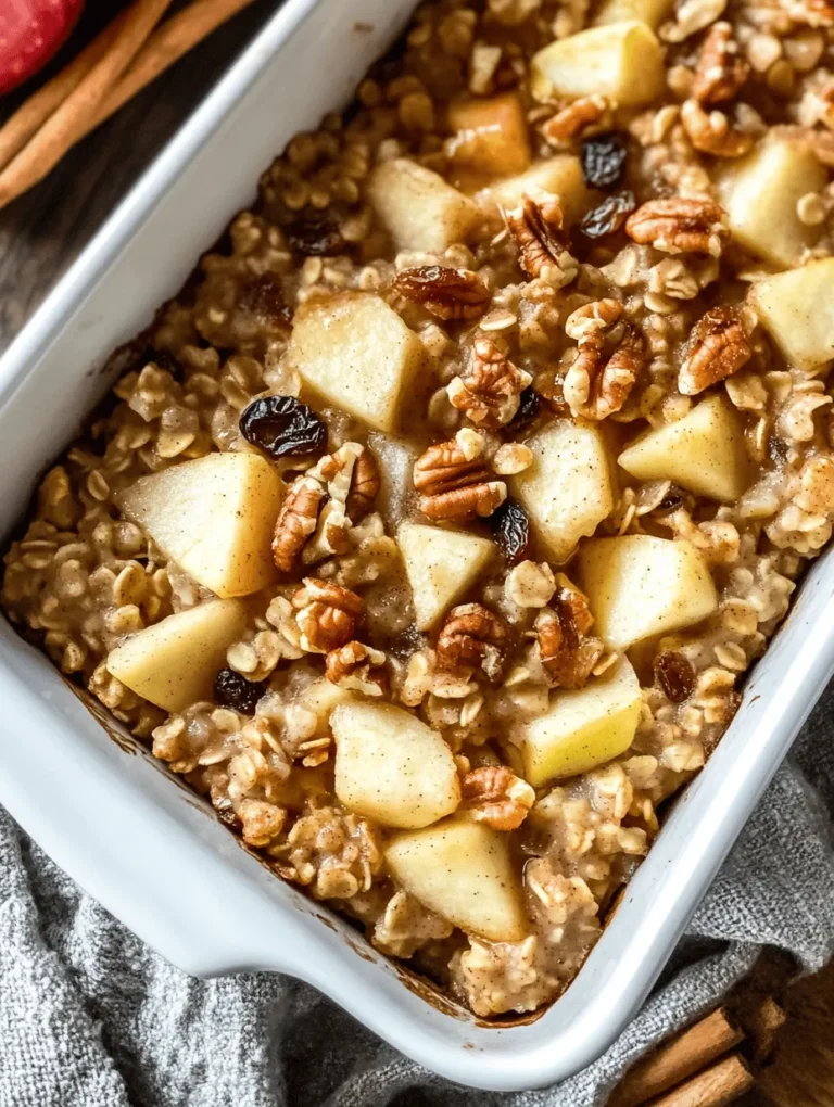 In today’s fast-paced world, the need for a nutritious yet delicious breakfast option has become increasingly vital. Many people are searching for meals that not only fuel their bodies but also satisfy their taste buds. Enter the Irresistible Healthy Apple Oatmeal Breakfast Bake—a delightful combination of wholesome ingredients that offers the perfect solution for busy mornings or a cozy weekend brunch with family. This recipe is packed with fiber, vitamins, and healthy fats, ensuring that it not only keeps you full but also nourishes your body with essential nutrients.