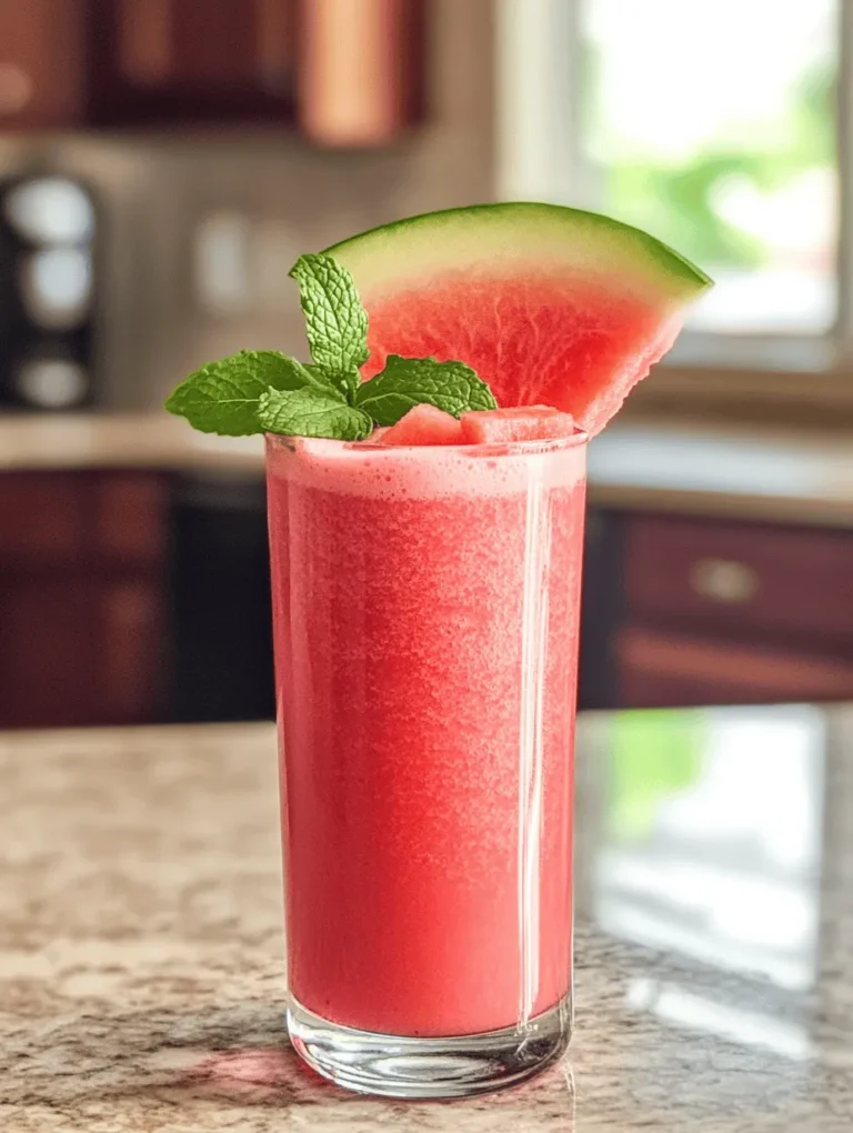 As summer approaches, the search for refreshing, nutritious options intensifies, especially when it comes to staying hydrated. One of the ultimate thirst-quenching beverages is the Watermelon Smoothie with Coconut Water. This vibrant and delicious smoothie not only delights the taste buds but also offers numerous health benefits that make it a perfect choice for warm days. Combining the natural sweetness of ripe watermelon with the hydrating properties of coconut water, this smoothie is the epitome of a healthy treat.