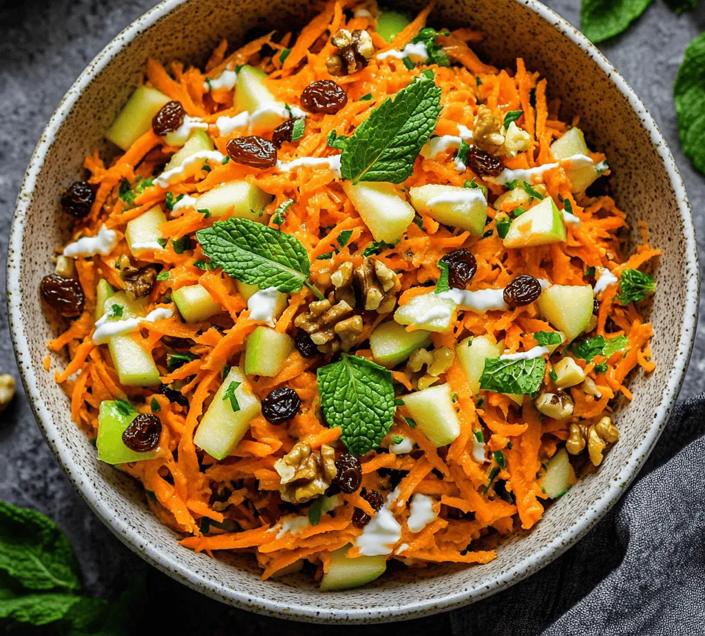 In a world where healthy eating is becoming increasingly important, finding dishes that are both nutritious and delightful to the palate can be a challenge. One such dish that strikes the perfect balance between health and flavor is the Crunchy Carrot Apple Salad Delight. This vibrant salad is not only a feast for the eyes but also a celebration of taste and texture, making it a versatile choice for any meal, whether it's a casual lunch, a festive gathering, or a light dinner.