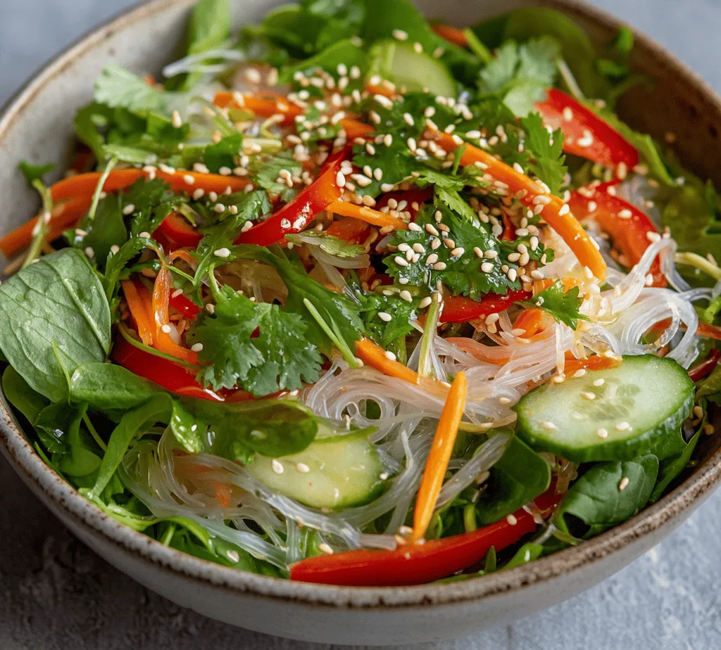 In the ever-evolving landscape of modern cuisine, fresh salads have surged in popularity, becoming staples on restaurant menus and home tables alike. They are celebrated for their vibrant colors, refreshing flavors, and the multitude of health benefits they offer. As we transition into the warmer months of spring and summer, the craving for light, invigorating dishes intensifies. One such dish that embodies these qualities is the Fresh & Zesty Spring Roll Salad with Spicy Ginger Dressing. This recipe not only tantalizes the taste buds but also provides a nutritious, fulfilling meal that can be enjoyed by everyone, regardless of dietary preferences.