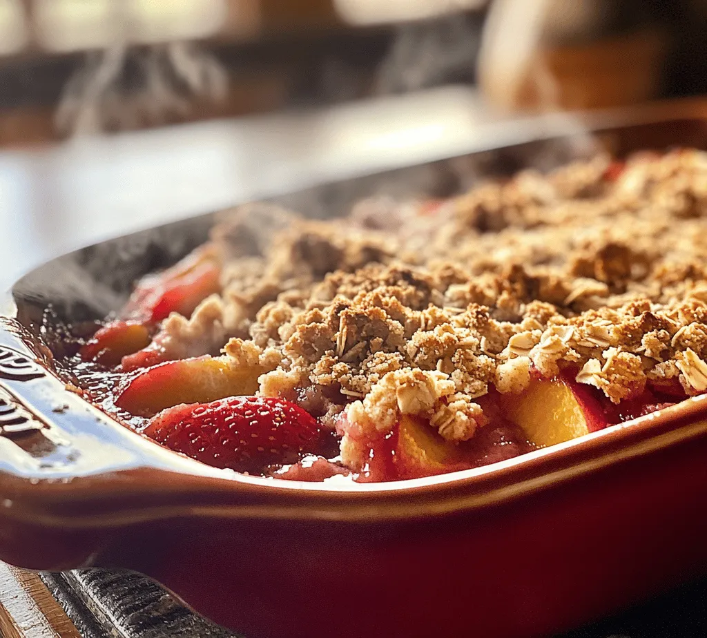As the warmth of summer envelops us, so does the exquisite joy of indulging in seasonal desserts. There’s something truly magical about the combination of fresh fruits, a crumbly topping, and the inviting aroma wafting from the kitchen. Summer desserts hold a special place in our hearts, often evoking memories of lazy afternoons, picnics in the park, and family gatherings. Among the many delightful options, the Strawberry Peach Crisp Delight stands out as a fresh and delicious treat that perfectly captures the essence of summer.