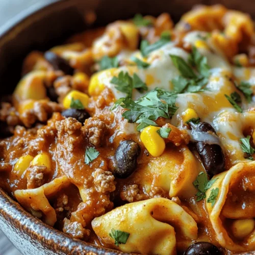 When it comes to comfort food, few dishes can satisfy the craving quite like Cheesy Beef Enchilada Tortellini. This delightful creation is a perfect fusion of Italian and Mexican cuisines, combining tender cheese tortellini with the bold flavors of enchiladas. The result is a hearty, flavorful meal that is not only delicious but also incredibly easy to prepare, making it an ideal choice for busy weeknight dinners or family gatherings.