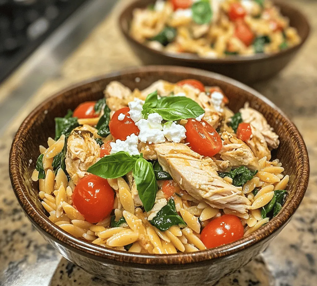 The key to any successful dish lies in its ingredients. Let’s take a closer look at each component of our High Protein Chicken Orzo, highlighting their roles and benefits.