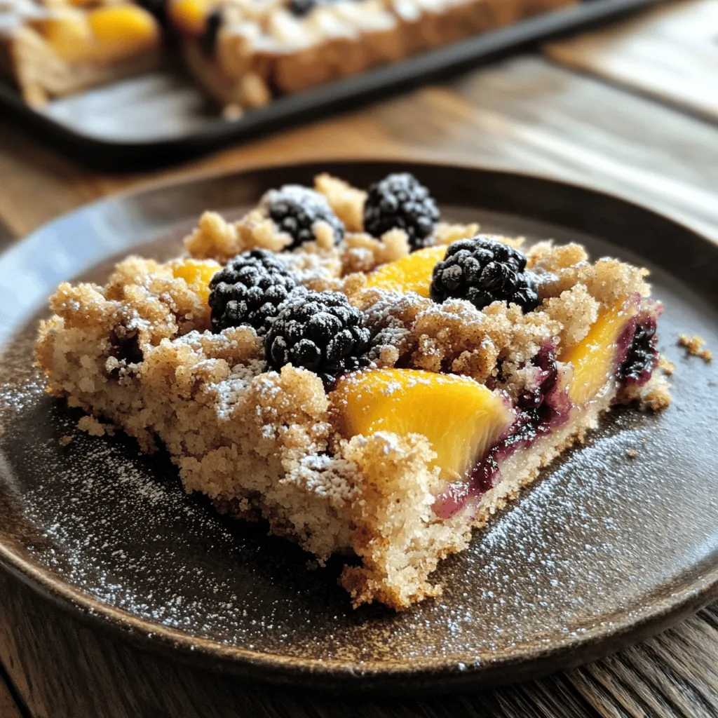 Coffee cakes hold a special place in the hearts and homes of many, serving as a delightful accompaniment to morning coffee or afternoon tea. They are characterized by their moist texture and rich flavors, often infused with fruits, nuts, or spices, creating a sumptuous experience for the taste buds. One such irresistible creation is the Peach Blackberry Coffee Cake Delight—a vibrant and fruity treat that promises to elevate your coffee break or dessert table.