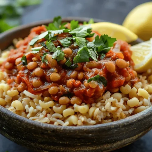 Koshari is a beloved dish that holds a special place in the hearts of Egyptians and is often regarded as the national dish of Egypt. This hearty, flavorful mix of rice, lentils, and pasta topped with a rich tomato sauce and crispy onions is not only a staple of Egyptian street food but also a homemade favorite. Koshari is celebrated for its ability to bring people together, serving as a comforting meal that nourishes both body and soul. It’s a dish that reflects the rich tapestry of Egyptian culture, blending various ingredients into a single bowl of deliciousness.