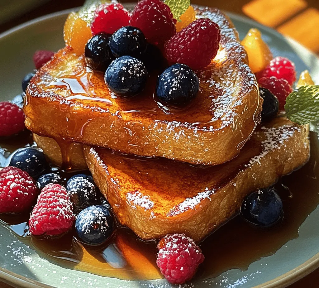 French toast is a beloved breakfast staple that has graced tables around the world for centuries. Its versatility is one of its greatest charms; whether enjoyed simply with a dusting of powdered sugar or elevated with gourmet toppings and unique ingredients, French toast can satisfy any palate. Enter the Caramelized Delight French Toast—a luxurious twist on the classic dish that promises a delightful culinary experience. This recipe showcases the rich flavors of caramelized sugar, the buttery goodness of brioche, and a hint of spice, transforming a humble breakfast into an indulgent treat.
