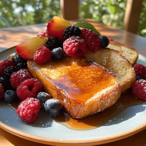 French toast is a beloved breakfast staple that has graced tables around the world for centuries. Its versatility is one of its greatest charms; whether enjoyed simply with a dusting of powdered sugar or elevated with gourmet toppings and unique ingredients, French toast can satisfy any palate. Enter the Caramelized Delight French Toast—a luxurious twist on the classic dish that promises a delightful culinary experience. This recipe showcases the rich flavors of caramelized sugar, the buttery goodness of brioche, and a hint of spice, transforming a humble breakfast into an indulgent treat.