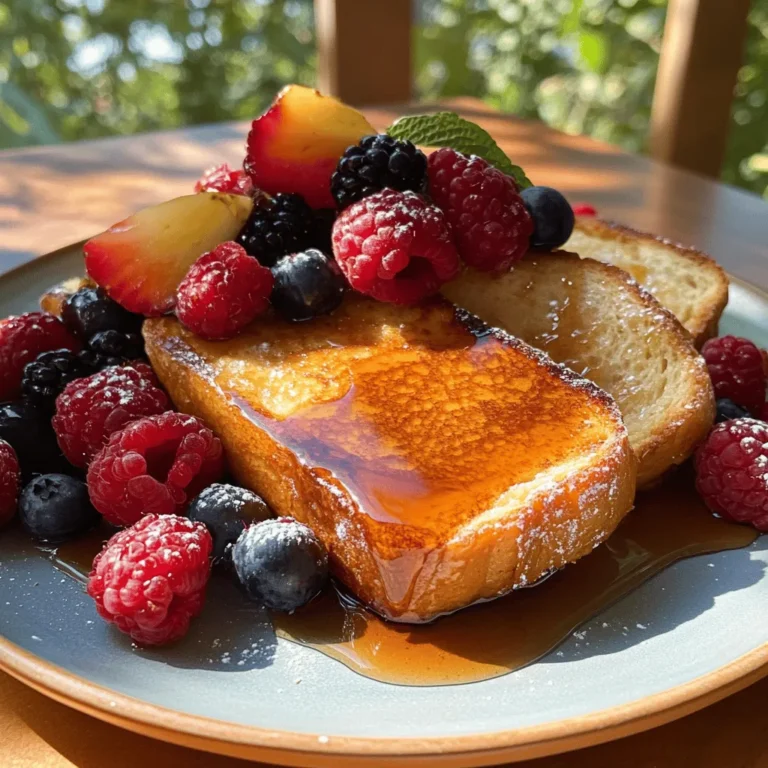 French toast is a beloved breakfast staple that has graced tables around the world for centuries. Its versatility is one of its greatest charms; whether enjoyed simply with a dusting of powdered sugar or elevated with gourmet toppings and unique ingredients, French toast can satisfy any palate. Enter the Caramelized Delight French Toast—a luxurious twist on the classic dish that promises a delightful culinary experience. This recipe showcases the rich flavors of caramelized sugar, the buttery goodness of brioche, and a hint of spice, transforming a humble breakfast into an indulgent treat.