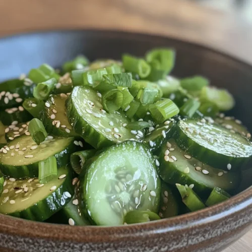 Crunchy Asian Cucumber Salad is a vibrant and refreshing dish that embodies the essence of Asian cuisine. This salad combines the crispness of cucumbers with a medley of seasonings and aromatics to create a delightful side dish or light meal that tantalizes the taste buds. The beauty of this recipe lies in its simplicity and the vibrant flavors that come together in just a few minutes, making it an ideal choice for busy weeknights or entertaining guests.