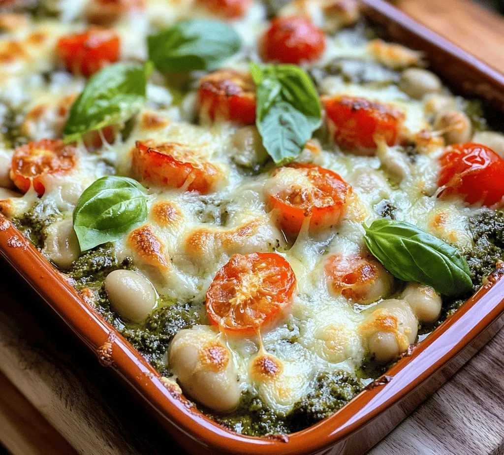 If you’re searching for a dish that strikes the perfect balance between indulgence and nutrition, look no further than the Creamy White Bean & Pesto Bake. This delightful recipe showcases a rich, creamy texture and vibrant colors, making it not only a feast for the palate but also a visual treat. The combination of white beans, fresh basil pesto, and seasonal vegetables creates a harmonious blend of flavors that can elevate any meal.