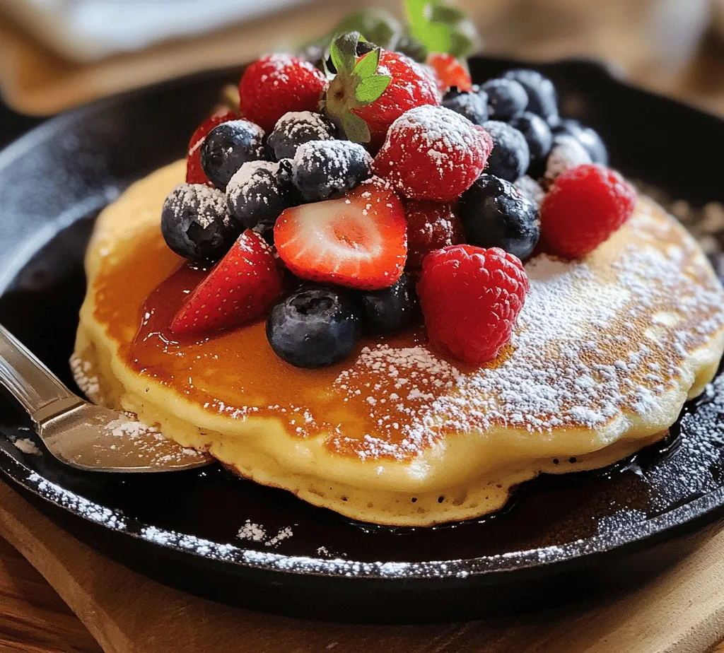 When it comes to breakfast delights that transport you to a different world, few dishes can match the charm of Fluffy Bavarian Delight pancakes. Originating from the heart of Germany, these pancakes, also known as “Dutch Babies” or “German pancakes,” are not only a feast for the eyes but also a culinary experience that tantalizes the taste buds. The appeal of these pancakes lies in their unique preparation and the delightful texture that results from a perfect blend of simple ingredients, leading to a dish that is both fluffy and wonderfully airy.