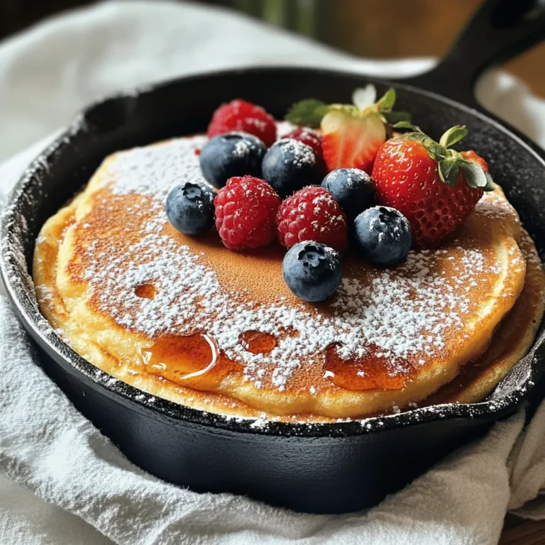 When it comes to breakfast delights that transport you to a different world, few dishes can match the charm of Fluffy Bavarian Delight pancakes. Originating from the heart of Germany, these pancakes, also known as “Dutch Babies” or “German pancakes,” are not only a feast for the eyes but also a culinary experience that tantalizes the taste buds. The appeal of these pancakes lies in their unique preparation and the delightful texture that results from a perfect blend of simple ingredients, leading to a dish that is both fluffy and wonderfully airy.