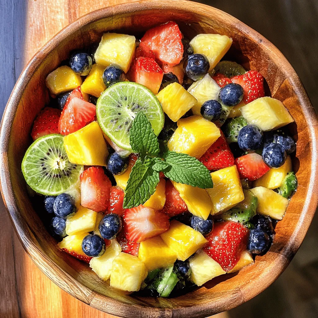 The foundation of the Fruit Fiesta Salad lies in its diverse array of fruits. Each fruit not only contributes its unique flavor but also packs a punch in terms of nutritional benefits.