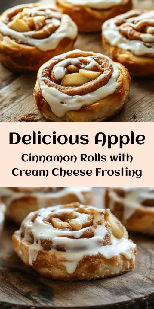 Indulge in the warm, comforting flavors of homemade Apple Cinnamon Rolls drizzled with rich cream cheese frosting! This simple recipe combines fluffy dough with sweet apples and a fragrant cinnamon filling, making it perfect for breakfast or dessert. Enjoy the delightful aroma as they bake and the joy of sharing these soft, gooey treats with family and friends. Follow the easy steps and bring a taste of fall into your kitchen today!